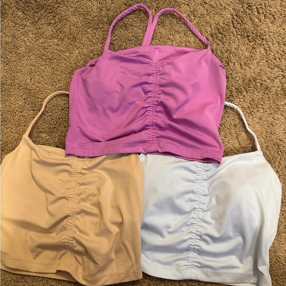 Target Women's Tank Tops/ sport bra.  Purple, Tan, and blue